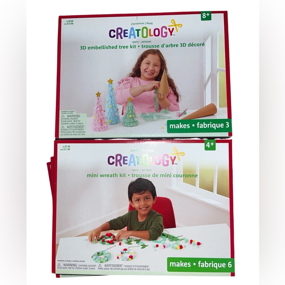 Creatology 3D Embellished Tree Kit & Mini Wreath Craft Kits